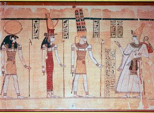 Der große Harris-Papyrus, aus Theben, Ägypten, Regierungszeit von Ramses IV., ca. 1200 v. Chr. von Unbekannt