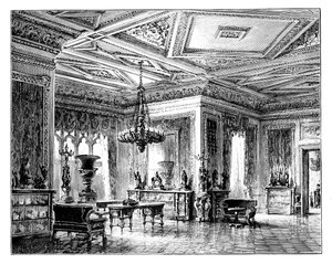 Das Grüne Zeichenzimmer, Windsor Castle, ca. 1888