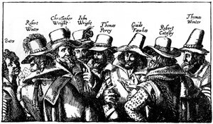 Die Schießpulver-Verschwörer, frühes 17. Jahrhundert, 1910 von Unbekannt