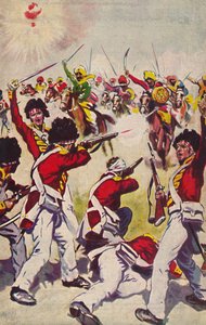 Das Highland Light Infantry. Der Angriff der Mahratta-Kavallerie bei Assaye, 1803, 1939