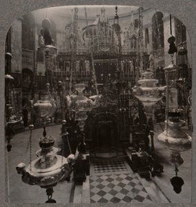 Die Grabeskirche, Jerusalem, um 1900 von Unbekannt
