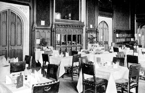 Speisesaal des Unterhauses, Palace of Westminster, London, um 1905