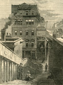 Die Häuser in der Waterloo Bridge Road, c1878 von Unbekannt