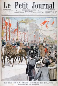 Der König und die Königin von Italien in Frankreich, 1903