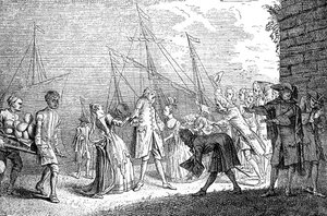 Die Landung von Senesino, 1720 von Unbekannt