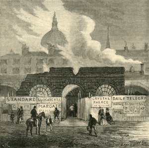 Die letzten Überreste des Fleet-Gefängnisses, um 1872 von Unbekannt