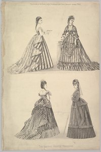 Die neuesten französischen Moden aus The Queen, The Ladys Newspaper and Court Chronicle, 7. Januar 1871 von Unbekannt