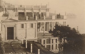 Die Leas Cliff Hall, Folkestone, spätes 19.-frühes 20. Jahrhundert von Unbekannt