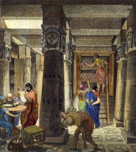 Die Bibliothek von Alexandria, 1876 von Unbekannt