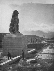 Der Löwe von Chaeronea, die Akropolis und der Berg Parnassus, 1913 von Unbekannt