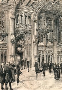 Die Lobby des Unterhauses, ca. 1910 von Unbekannt