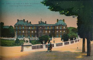 Der Luxemburger Palast und der Jardin du Luxembourg, Paris von Unbekannt