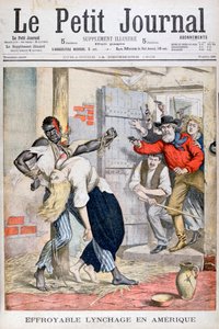 Die Lynchjustiz in einem Gefängnis an einem schwarzen Mann und die Ermordung einer weißen Frau, die an ihn gebunden war, 1902