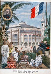 Der madagassische Pavillon auf der Weltausstellung 1900, Paris, 1900