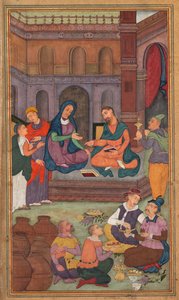 Die Hochzeit zu Kana, aus einem Spiegel der Heiligkeit Mirat al-quds von Pater Jerome Xavier, 1602-1604 von Unbekannt