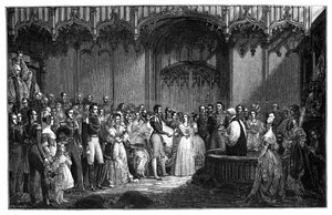Die Hochzeit von Königin Victoria und Prinz Albert, 1840, 1900 von Unbekannt