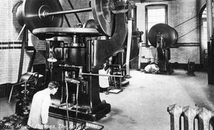 Die Medaillenpresse, die Königliche Münze, Tower Hill, London, frühes 20. Jahrhundert