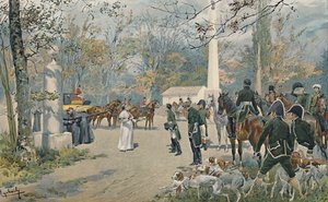 Das Treffen von Napoleon und Pius VII. in Fontainebleau, 1813, 1896