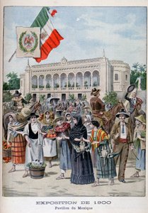Der mexikanische Pavillon auf der Weltausstellung von 1900, Paris, 1900 von Unbekannt