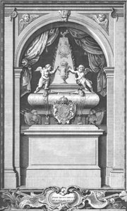 Das Denkmal von König James II. errichtet in Paris im Jahr 1703, ca. 1753