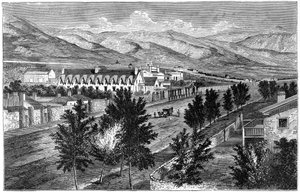 Der Mormonentempel und Prophetenblock, Salt Lake City, Utah von Unbekannt