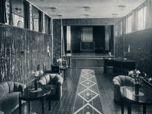 Der Musikraum des Stoclet-Palastes, Brüssel, Belgien, um 1914 von Unbekannt