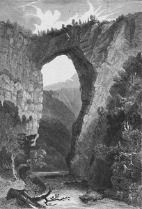 Die natürliche Brücke, Virginia, 1883 von Unbekannt