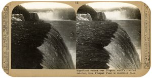 Die Niagarafälle, von Prospect Point zu den Horseshoe Falls, späte 19. Jahrhundert