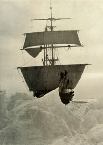 Die Nimrod im Eis festgehalten, 1908, 1909 von Unbekannt