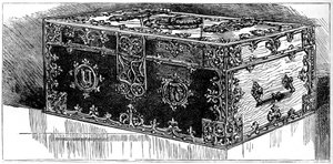 Die Eidbox, House of Commons, Westminster, London, 19. Jahrhundert