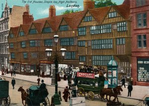 Die alten Häuser, Staple Inn, High Holborn, London, 1905