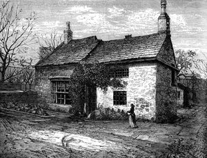Das alte Herrenhaus, Morley, Leeds, West Yorkshire, Geburtsort von Sir Titus Salt, ca. 1880