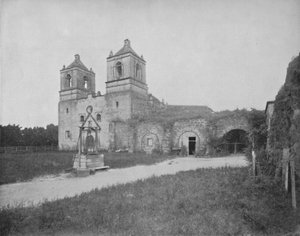 Die alte Mission in San Antonio, 19. Jahrhundert von Unbekannt