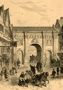Der alte hölzerne Temple Bar, 1897 von Unbekannt