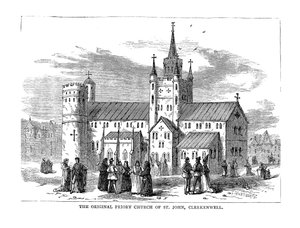Die ursprüngliche Prioratskirche von St. John, 1878