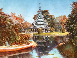 Die Pagode, Eden Gardens, Kalkutta, Indien, frühes 20. Jahrhundert von Unbekannt