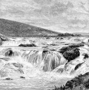 Die Paikari-Fälle in den Nilgiris, Indien, 1895 von Unbekannt