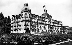 Das Palace Hotel, Luzern, Schweiz, frühes 20. Jahrhundert