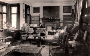 Das Arbeitszimmer des Dichters, Farringford House, 20. Jahrhundert von Unbekannt