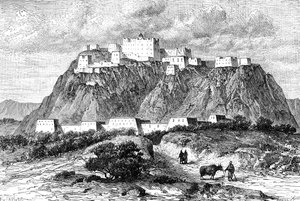 Der Potala-Palast in Lhasa, Tibet, im 17. Jahrhundert von Unbekannt