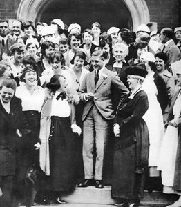 Der Prinz von Wales am Ontario Agricultural College, Kanada, 1919
