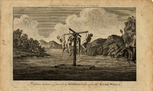 Die Bestrafung russischer Räuber am Fluss Wolga, 1778 von Unbekannt