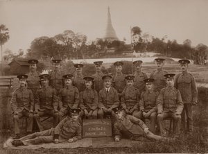 Der Stab des Quartiermeisters des 1. Royal Munster Fusiliers, Rangoon, Burma, 1913