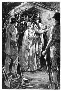 Die Königin besucht eine kornische Eisenmine, um 1840er Jahre, 1900