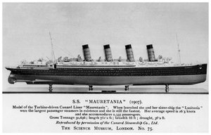 Die RMS Mauretania, 20. Jahrhundert