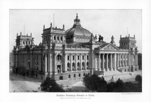 Der Reichstag im späten 19. Jahrhundert, 1900 von Unbekannt