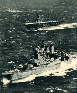 Die Renown, die Ark Royal und die Sheffield, ca. 1939-1941, 1942