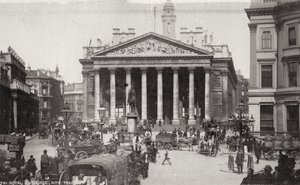 Die Royal Exchange, London, spätes 19. oder frühes 20. Jahrhundert von Unbekannt