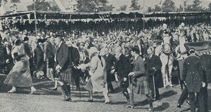 Die königliche Familie in Schottland, um 1930