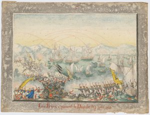 Die Russen überqueren die Donau, 1828 von Unbekannt